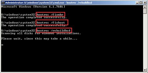 bootrec.exe /fixmbr|fixboot vs fixmbr.